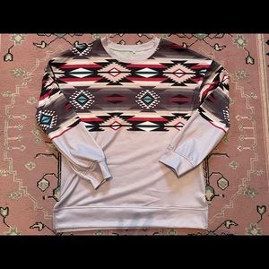 Western/Aztec Long Sleeve Shirt-Medium-Unbranded NWOT
